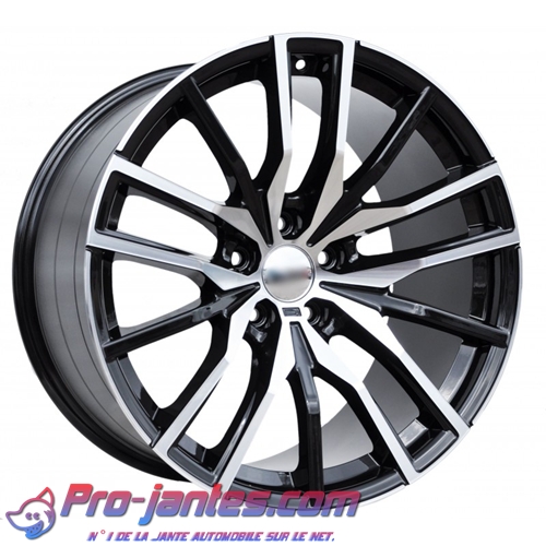 Pack jantes Bmw X5 X6 E70 E71 Noir/polish 20"pouces