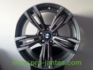 Pack jantes bmw anthracite/polish pour serie 3 & 5 z4 new serie 3 & 5 20"pouces