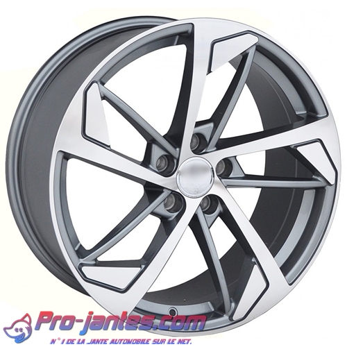 Pack jantes Audi S-line pour A5 A6 C7 A7 A8 Anthracite/polish 18"pouces