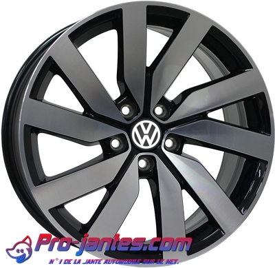 Pack jantes Volkswagen Cheope Noir/Polish 18"pouces