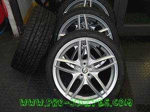 Pack jantes alfa roméo supersport II 18''pouces147/156 GT GTA GTV+pneus pirelli 225/40r18