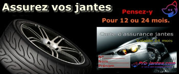 Assurance jantes 24 mois