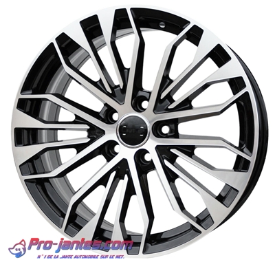 Pack jantes Audi A4 A6 A8 Noir/polish 18"pouces