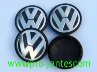 4 logos volkswagen 55mm ou 65mm Golf Jetta Passat Bora Polo