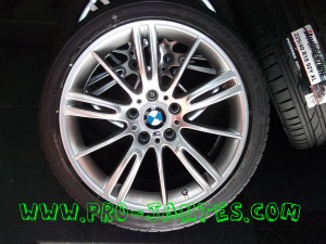 pack jantes bmw 18'' pouces serie 1 et 3 e46 e90 e92 M sport+pneus 225/40X18 & 255/35X18 bridgestone s001