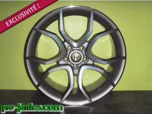 Pack jantes alfa romeo GTA 17''pouces  anthracite/polish 147/156 GTA GT GTV Jtdm