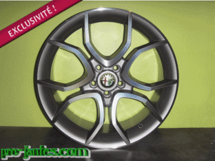 Pack jantes Alfa Romeo GTA 17''pouces  anthracite/polish 147/156 GTA GT GTV Jtdm