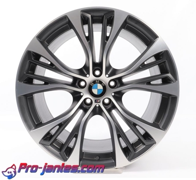 Pack jantes Bmw Anthracite/polish pour X5 E53 E70 F15 X6 E71 F16 20"pouces