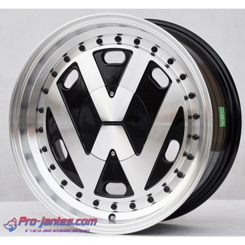 Pack jantes Volkswagen Old Noir/polish 17"pouces 5x112