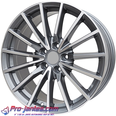 Pack jantes pour Audi A4 A5 A6 A8 S4 S5 S6 Gun/Metal 17"pouces