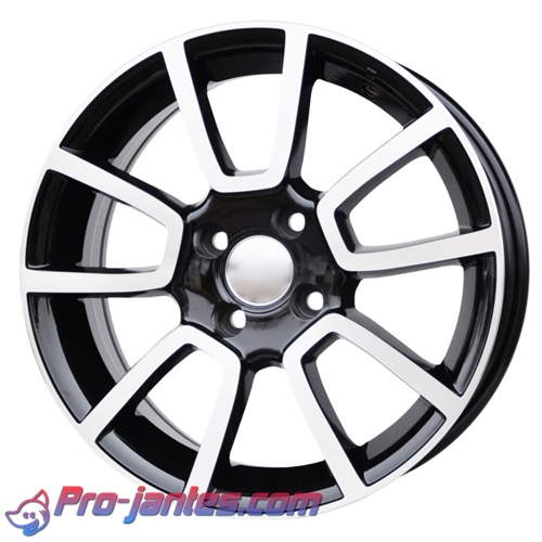Pack jantes Fiat PANDA PUNTO DOBLO 500 15"pouces black/polish