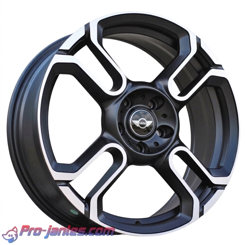 Pack jante Mini Cooper F56-F65-countryman-F60-U25 Noir mat-polish 18"pouces