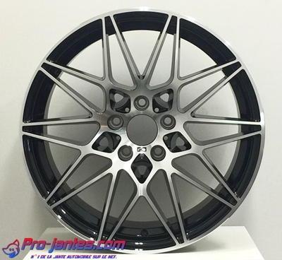 Pack jantes Look Bmw 666M Performance Noir/Polish 19"pouces