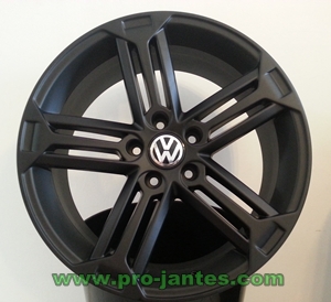 Pack jantes Volkswagen Racing Type R Noir Mat Golf 5-6-7 Gti tdi touran passat 17''pouces