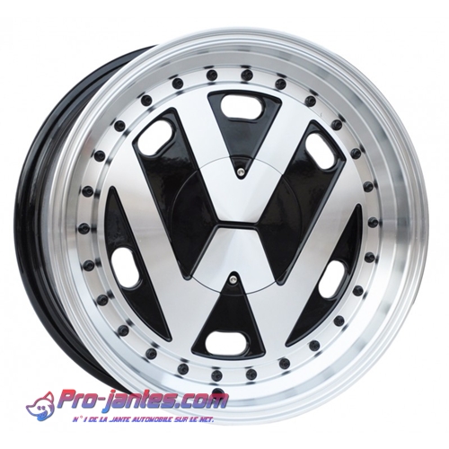 Pack jantes Volkswagen Old Noir/polish 17"pouces 5x100