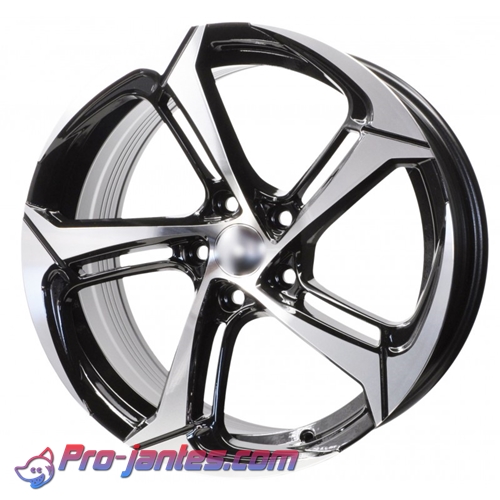 Pack jantes Audi A3 A4 A6 Noir/Polish 17"pouces