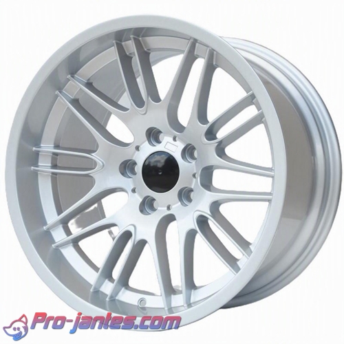 Pack jantes Bmw style 65 serie 5 7 M5 E39 E60 E61 silver 18"pouces