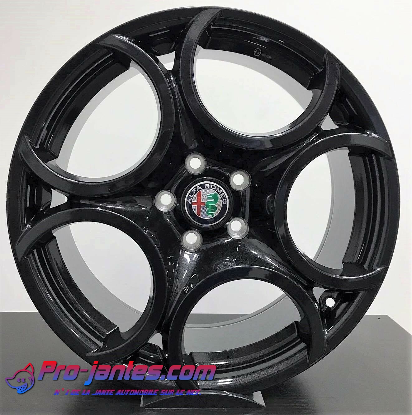 Pack jantes alfa romeo Originale Giulia Giulietta Stelvio Brera 159 18"pouces noir brillant