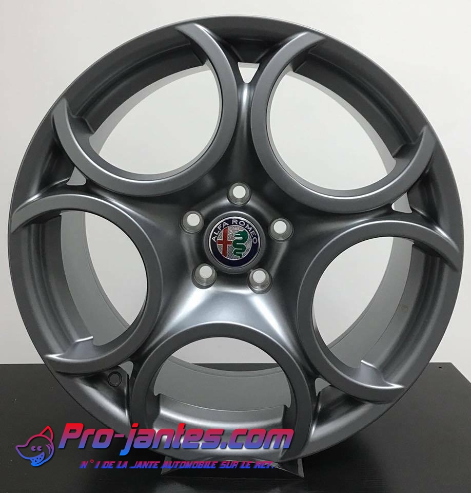 Pack jantes Alfa Romeo Giulietta Giulia Brera Stelvio 159 17"pouces Gun metal