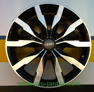 Pack jantes pour Audi A3 noir/polish 17"pouces