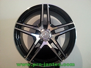 Pack jantes Mercedes cl63 18"pouces black/polish Classe W212  09>12