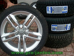 pack jantes audi S5 amalfi 19'' pouces pour A3 A4 A5 A6 TT s line+pneus star performer runflat 255/35r19