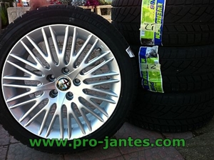 pack jantes alfa roméo NEW GIULIETTA & 159 IL,brera 17''pouces+pneus goodyear  225/45r17