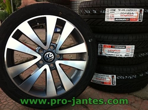 pack jantes volkswagen 17''pouces + pneus bridgestone s001 225/45r17