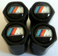 4 bouchons de valve bmw M3 black - Boutique