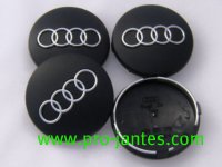 4 logos audi A3 A4 A6 TT 60mm noir mat