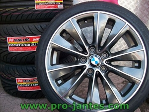 pack jantes bmw 18 pouces serie 5 et 6 E60 E61 E92 +pneus 245/40X18 HIFLY 97 W