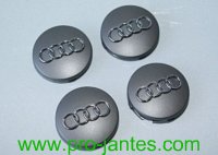 4 logos audi A3 A4 A6 TT 60mm sliver