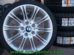 Pack jantes bmw M3 18 pouces+pneus bridgestone potenza Re050 225/40r18 & 245/40r18 serie 3 E90 E92 E93 E46 E36 Z3-Z4