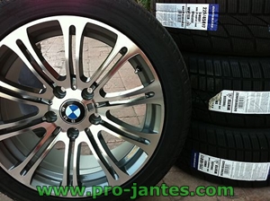 pack jantes bmw Evo 17''pouces serie 1-3-z4 + pneus rockstone F105