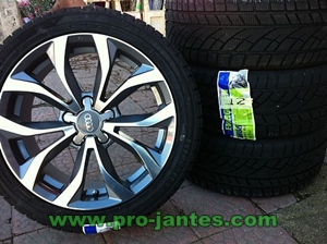 pack jantes Audi 17''pouces + pneus Evergreen Ew62 225/45r17-pour A3 A4 A6