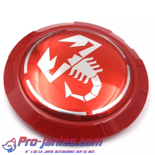 Autocollant 3D Logo Fiat Vintage Rouge Officiel - Diamètre 58 Mm, Revêtement Polyuréthane Brillant