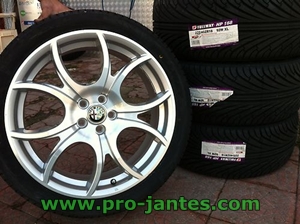 Pack jantes alfa roméo ducati corse 18''pouces 147/156 GT GTA GTV +pneus 225/40R18