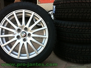 Pack jantes alfa Romeo 159 17"pouces+pneus Rockstone F 105 - 225/50R17 98ZR/W /XL