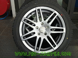 pack jantes audi Rs4 17''pouces A3 A4 A6 TT Sportback+pneus Hifly 225/45R17