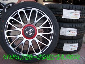 Pack jantes fiat 500 abarth 16''pouces + pneus rockstone F105 195/45X16