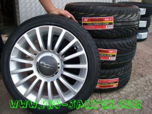 pack jantes fiat 500 + pneus 195/45X16 nankang Ns 2