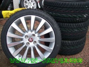 pack jantes fiat Grande punto evo dinamic sport 17''pouces+pneus hifly 205/45x17