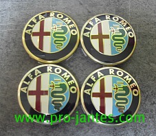 4 logos alfa roméo 147 156 GT GTV 50 mm