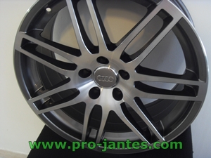 Pack jantes Audi Rs4 anthracite/polish pour Q5 Q7 V6 V12 TDi Quattro 20 pouces