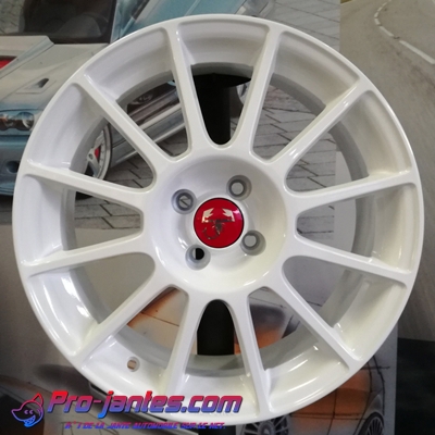 Pack jantes Fiat 500 Abarth Essesse White 17"pouces
