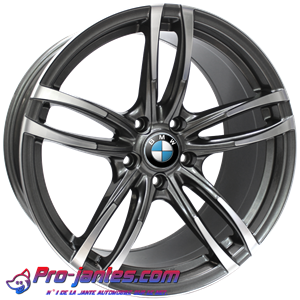 Pack jantes Bmw anthracite/polish serie 1 + 3 E46 E90 E91 E92 Z3 Z4 M12 18"pouces