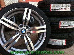 Pack jantes bmw 18''pouces M6 serie 3 Z4 e90 E46 E92 E91+pneus falken 225/40r18