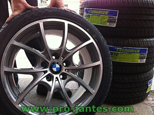 Pack jantes bmw serie 5-6-E24 E34 E60 E61 18"pouces+pneus evergreen 245/40X18