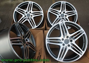 Pack jantes porsche Cayenne Gun Metal/polish 22''pouces