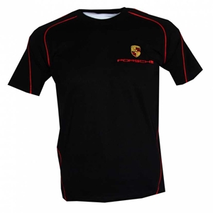 T-shirt Porsche noir & rouge